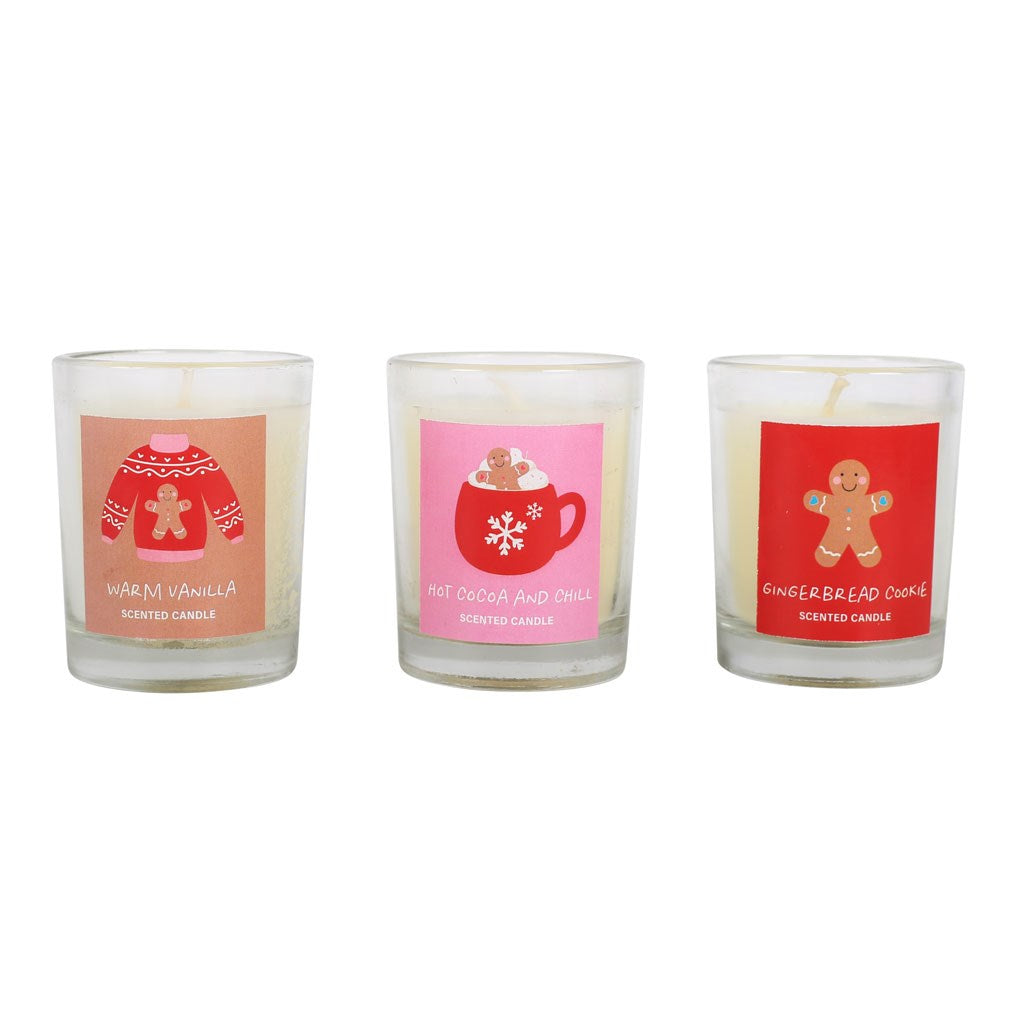 Set 3 Velas Navideñas